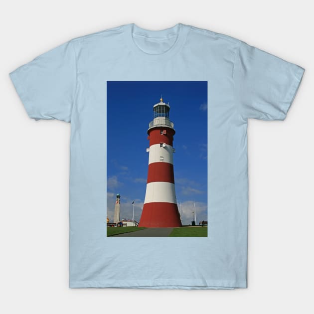 Smeaton's Tower, Plymouth Hoe T-Shirt by RedHillDigital